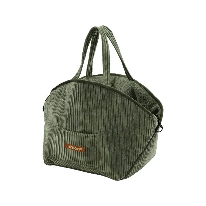 Wooff Hundetasche olivgrün Tragetasche Hund