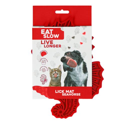 Eat Slow Live Longer Lick Mat Seahorse Rot