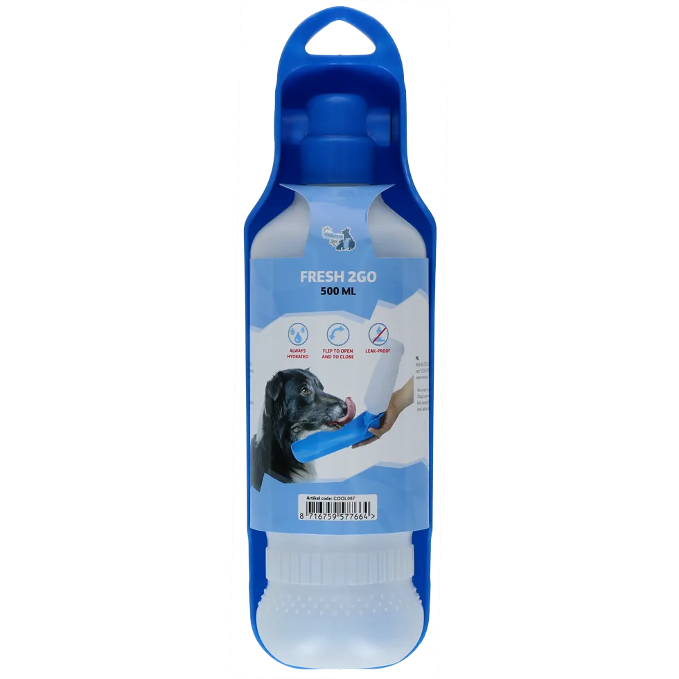 CoolPets Fresh 2GO 500 ml Wasserflasche für Hunde