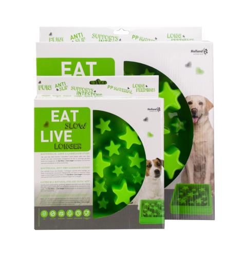 Eat Slow Live Longer Star Grün L