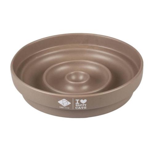 Anti-Schling-Napf SUE "drop", 750ml, Ø20x4.5cm, braun