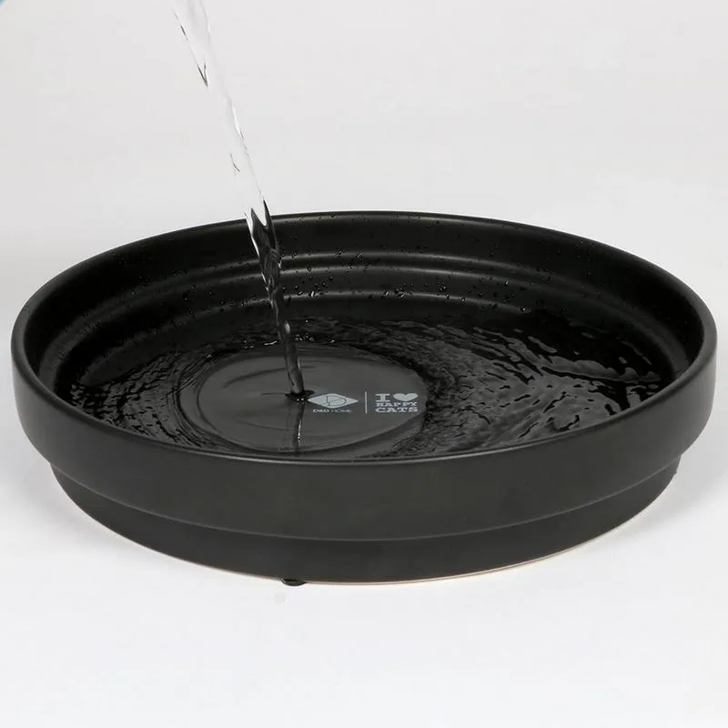 Wasserschale ACE L, 850ml, Ø20x4cm, schwarz