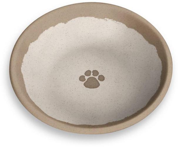 Melamin-Schale Rustic Paw, Ø 13 cm, H 3 cm, beige