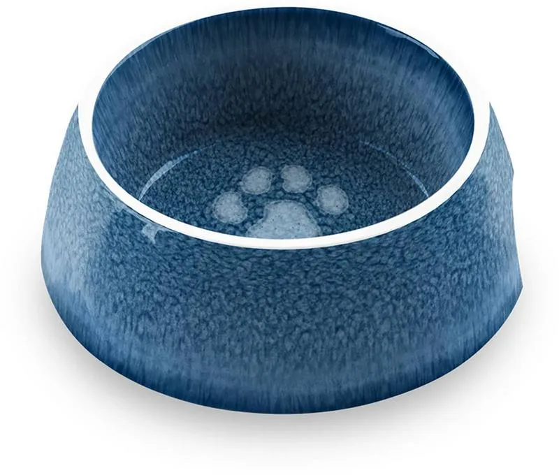 Melaminnapf Indigo Paw, Ø 11 cm, H 4.5 cm, blau