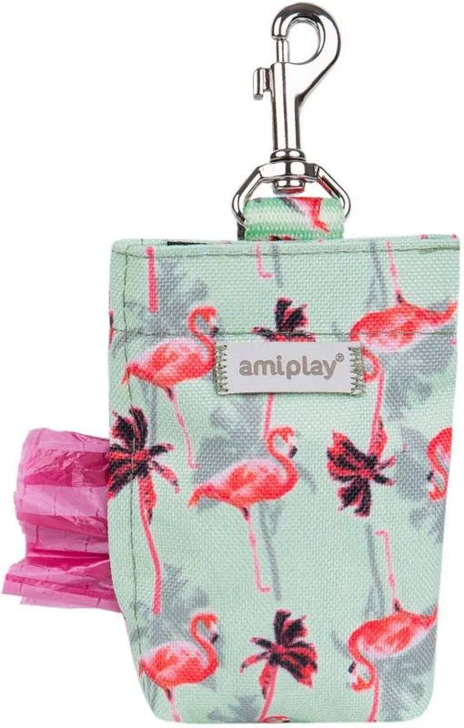 Kotbeutelspender Be Happy Flamingo, 6 x 2 x H 11 cm