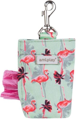 Kotbeutelspender Be Happy Flamingo, 6 x 2 x H 11 cm