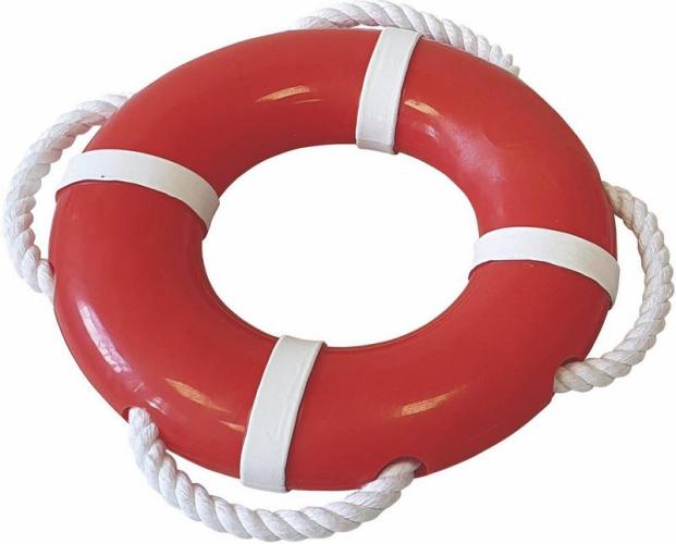 TPR Rettungsring mit Seil, Ø 15 cm
