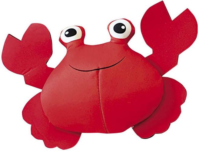 Krabbe aus Stoff, 12 cm