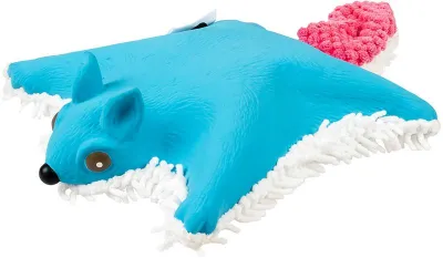 Plüsch & Latex Flughörnchen, 31x17x5 cm, blau