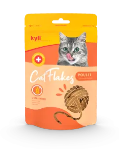kyli CatFlakes Poulet 75g – Getreidefreier Katzensnack aus Schweizer Hühnerfleisch