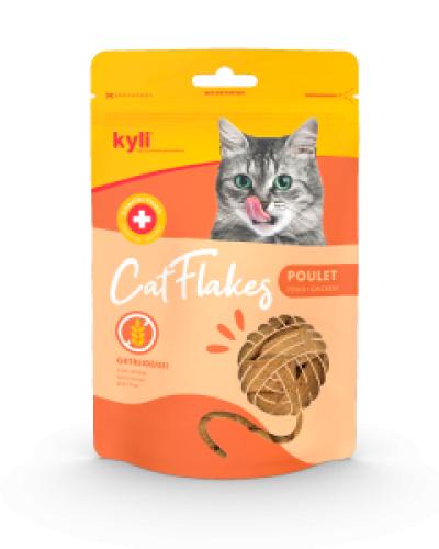 kyli CatFlakes Poulet 75g – Getreidefreier Katzensnack aus Schweizer Hühnerfleisch