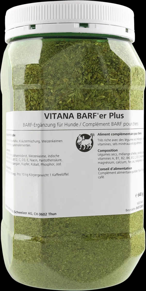 VITANA BARF'er Plus, BARF-Ergänzung für Hunde, 640 G