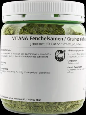VITANA Fenchelsamen, getrocknet, für Hunde, 210 G