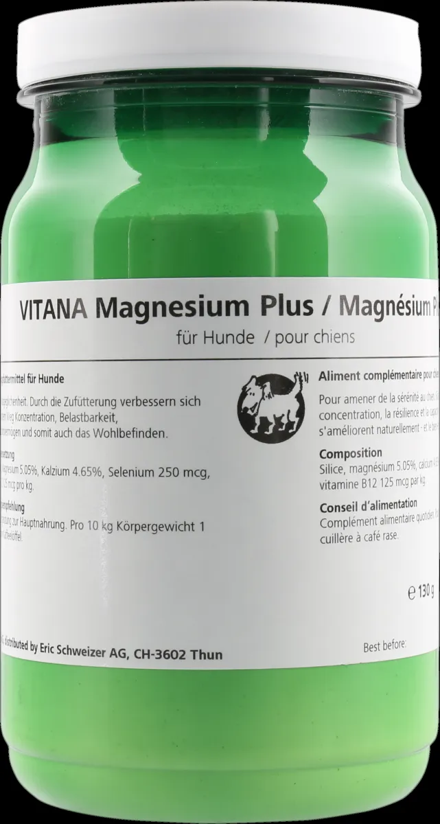 Nahrungsergänzung Magnesium Plus für Hunde 130 g – VITANA