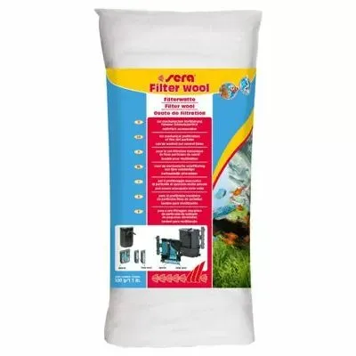 sera Filterwatte 500 g Filtermaterial für Aquarienfilter
