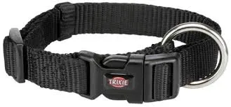 Trixie Premium Halsband Schwarz M-L 35–55 cm / 20 mm