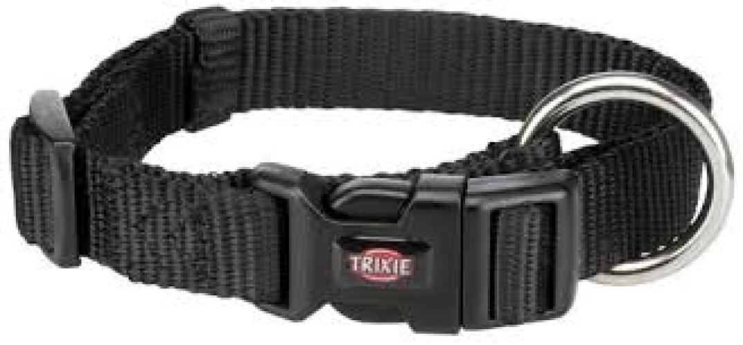 Trixie Premium Halsband Schwarz M-L 35–55 cm / 20 mm
