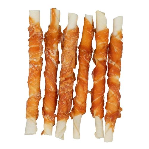 Unverpackt: Stick Chicken Denta Fun Chicken Chewing Roll, lose 28cm, 80g Stück