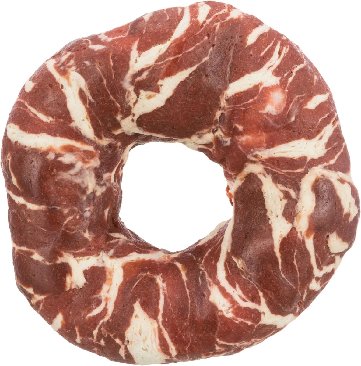 Unverpackt: Donut Rind, Denta Fun Marbled Beef Chewing Ring, ø10cm 110g Stück