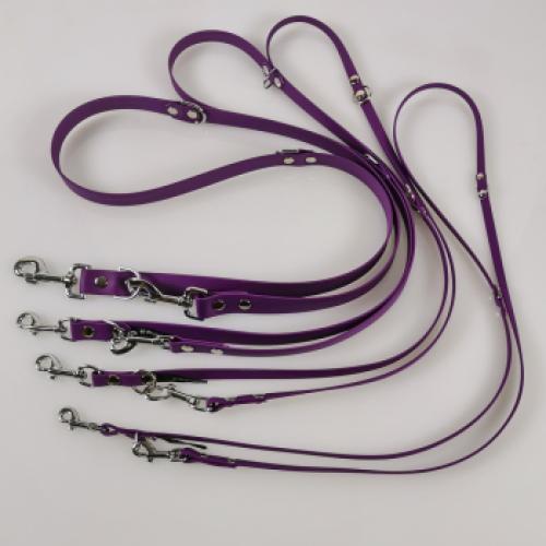 Leine Biothan 3fach verstellbar, violett, 1.6m, 12mm,