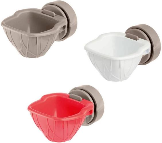 Futternapf für Vogel, Recycling-Kunststoff, 5.5 x 5.5 x 3.5 cm