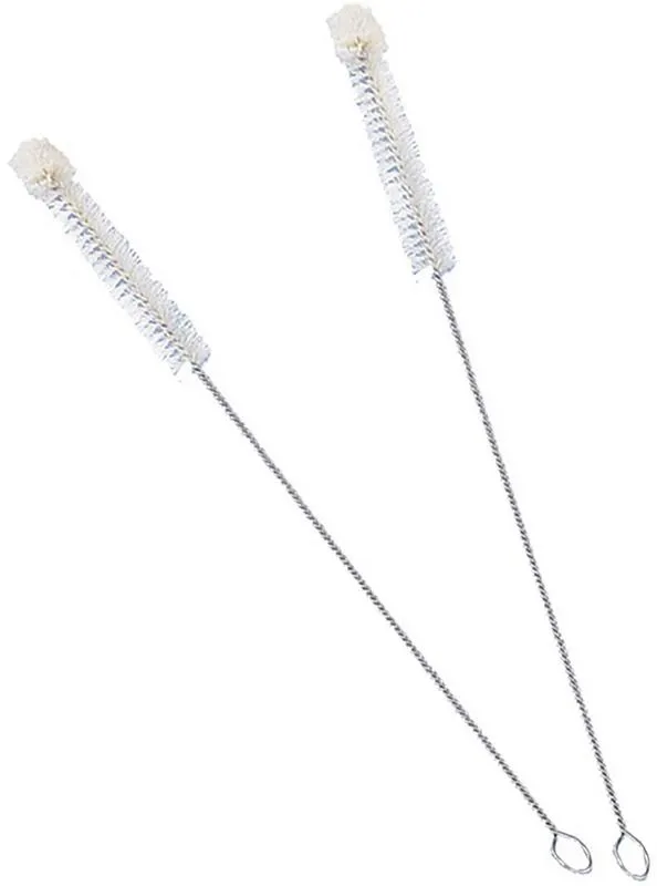 Flaschenbürste, Ø 1.5 x 26 cm, beige, 2er Pack