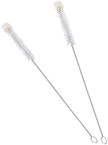 Flaschenbürste, Ø 1.5 x 26 cm, beige, 2er Pack