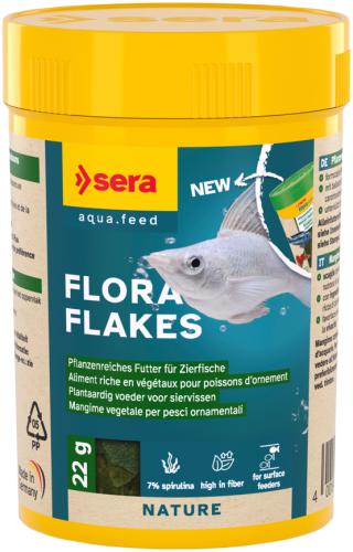 Fischfutter Flora Flakes Zierfischfutter pflanzlich 100 ml 22 g – sera