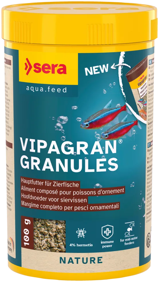 Fischfutter Vipagran Granules Zierfischfutter 250 ml 100 g – sera