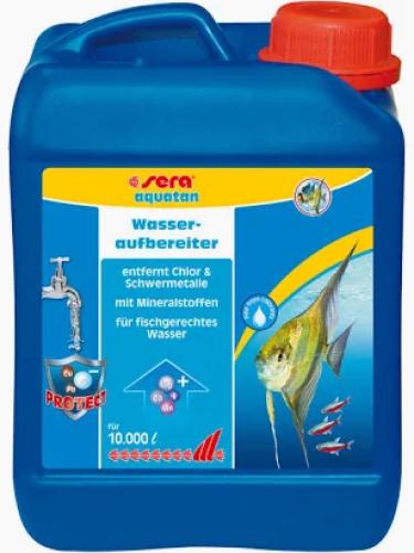 Aquarien-Wasseraufbereitung aquatan Wasseraufbereiter für Süß- und Meerwasseraquarien 2500 ml – sera