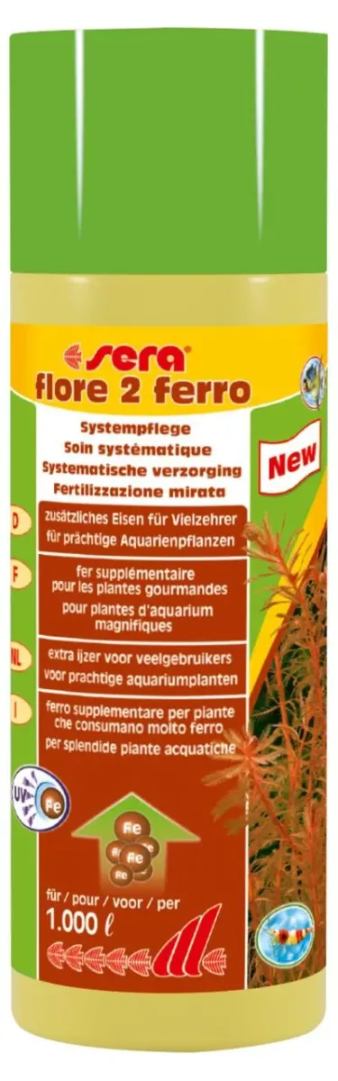 Aquaristik-Zubehör flore 2 Ferro Eisendünger Aquarium 250 ml – sera