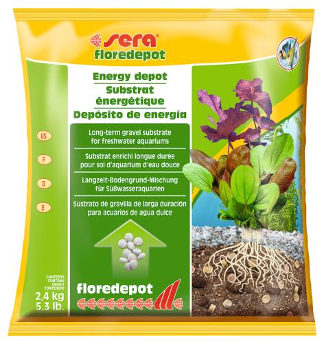 Nährboden für Aquarien floredepot (Beutel) 2.4kg – sera