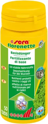 Aquarien-Pflanzendünger Florenette Pflanzendünger Tabletten für Aquarien 50 Stück – sera