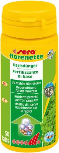 Aquarien-Pflanzendünger Florenette Pflanzendünger Tabletten für Aquarien 50 Stück – sera