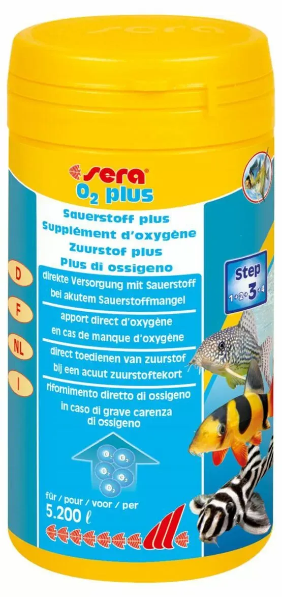 Aquaristik-Zubehör O2 plus Sauerstoffzusatz für Aquarien 250 ml (260 g) – sera