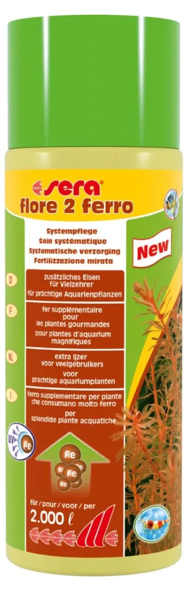 Aquaristik-Zubehör flore 2 Ferro Eisendünger Aquarium 500 ml – sera