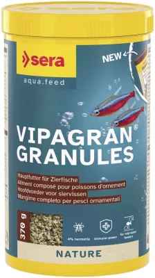 Fischfutter Vipagran Granules Zierfischfutter 1000 ml 370 g – sera