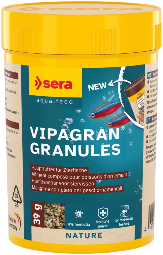 Heimtierprodukt Vipagran Nature Softgranulat für Zierfische 100 ml – sera