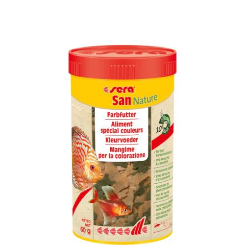 Fischfutter San Nature Zierfischfutter 100 ml Flockenfutte – sera