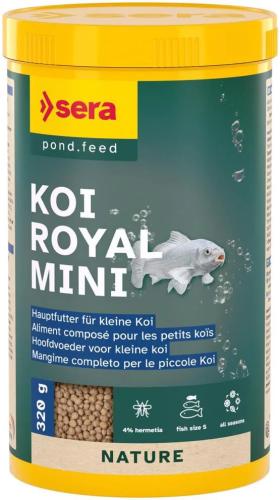 Teichfutter Koi Royal HF Mini Nature Koifutter Granulat 1 L – sera