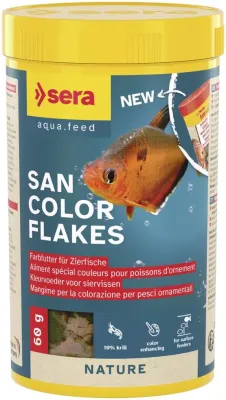 Fischfutter San Nature Zierfischfutter Flocken 250 ml (60 g) – sera