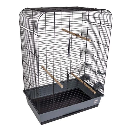 Laroy EBI DuvoPlus Käfig NINA 54x34x75cm grau-schwarz