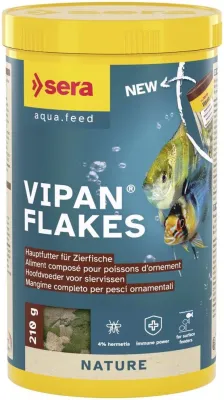 Fischfutter Vipan Nature Zierfischfutter Flocken 1 L (210 g) – sera