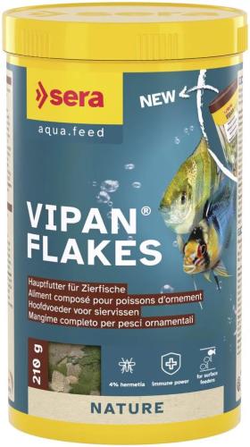 Fischfutter Vipan Nature Zierfischfutter Flocken 1 L (210 g) – sera