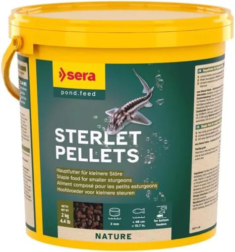 Teichfutter Stör Pellets Nature 3,8 L Störfutter für kleine Störe bis 40 cm – sera