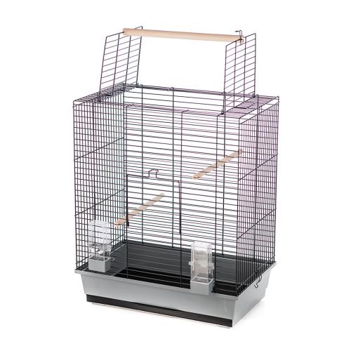 Laroy EBI DuvoPlus Käfig ARA 54x34x65,5cm grau-schwarz