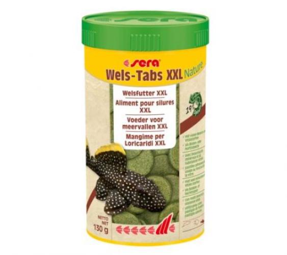 Fischfutter Wels-Tabs XXL, Nature 250ml – sera