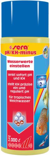 Aquarien-Wasseraufbereitung PH/KH-minus 500ml – sera