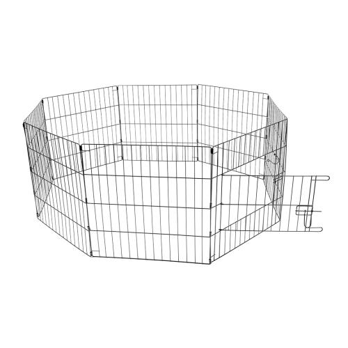Laroy EBI DuvoPlus Welpen-Run m. Tur + Netz + Haken 60x60cm schwarz