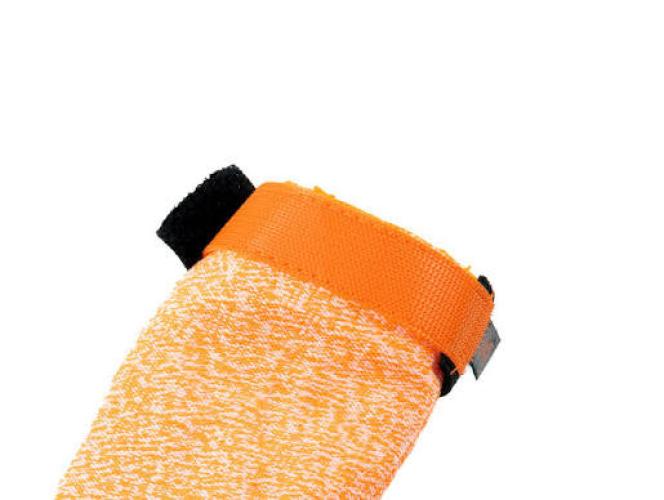 Protector Bootie High Black/Orange – Grösse M / 4 Stück – Non-stop dogwear - schnittfeste Hundeschuhe für Pfotenschutz